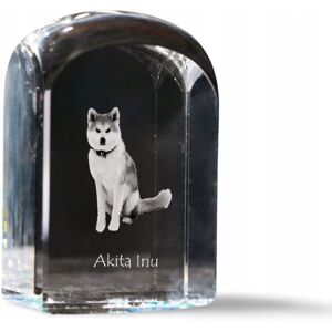 ART Akita, Akita Inu - kryształowa kostka ze zdjęciem, zdjęcie psa w krysztale, ART Akita, Akita Inu - kryształowa kostka ze zdjęciem, zdjęcie psa w krysztale,