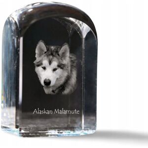 ART Alaskan Malamute - kryształowa kostka ze zdjęciem, zdjęcie psa w krysztale, ART Alaskan Malamute - kryształowa kostka ze zdjęciem, zdjęcie psa w krysztale,