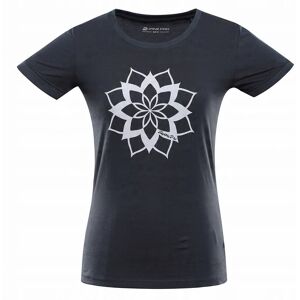 Alpine PRO Damska koszulka z organicznej bawełny Termesa 2 grafitowy r.L Alpine PRO Damska koszulka z organicznej bawełny Termesa 2 grafitowy r.L