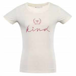 Alpine PRO Damska koszulka z organicznej bawełny Termesa 2 kremowy r.L Alpine PRO Damska koszulka z organicznej bawełny Termesa 2 kremowy r.L