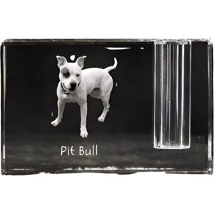 ART Amerykański pitbulterier, Pit Bull, American Pit Bull Terrier, Pitbul, APBT - stojak na długopis, kryształowy organizer ze zdjęciem psa, unikatowa o.. ART Amerykański pitbulterier, Pit Bull, American Pit Bull Terrier, Pitbul, APBT - stojak na długopis, kryształowy organizer ze zdjęciem psa, unikatowa o..