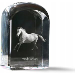 ART Andaluzyjski - kryształowa kostka ze zdjęciem, zdjęcie konia w krysztale, s ART Andaluzyjski - kryształowa kostka ze zdjęciem, zdjęcie konia w krysztale, s