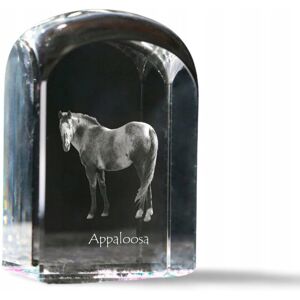ART Appaloosa - kryształowa kostka ze zdjęciem, zdjęcie konia w krysztale, sześ ART Appaloosa - kryształowa kostka ze zdjęciem, zdjęcie konia w krysztale, sześ