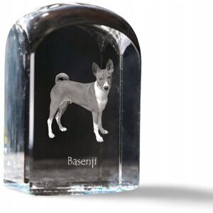 ART Basenji, Basendżi, Congo Dog - kryształowa kostka ze zdjęciem, zdjęcie psa ART Basenji, Basendżi, Congo Dog - kryształowa kostka ze zdjęciem, zdjęcie psa