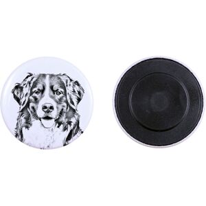 Berneński pies pasterski, Bernese Mountain Dog - magnes z psim pupilem, wyjątkowo lekki, mocny magnes, produkt wykonany ręcznie marki Art-Dog Berneński pies pasterski, Bernese Mountain Dog - magnes z psim pupilem, wyjątkowo lekki, mocny magnes, produkt wykonany ręcznie marki Art-Dog