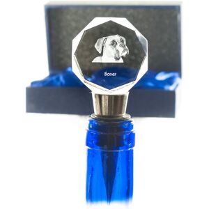 Bokser, Boxer I - zatyczka do butelki, kryształowy korek do wina ze zdjęciem, personalizowany prezent dla barmana marki Art-Dog Bokser, Boxer I - zatyczka do butelki, kryształowy korek do wina ze zdjęciem, personalizowany prezent dla barmana marki Art-Dog
