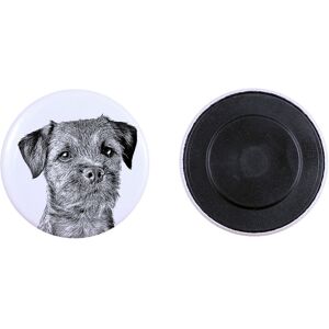 Border Terrier - magnes z psim pupilem, wyjątkowo lekki, mocny magnes, produkt wykonany ręcznie marki Art-Dog Border Terrier - magnes z psim pupilem, wyjątkowo lekki, mocny magnes, produkt wykonany ręcznie marki Art-Dog