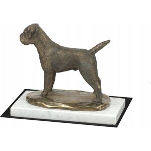 ART Border Terrier - statuetka psa, figurka na białym marmurze, trofeum na wyst ART Border Terrier - statuetka psa, figurka na białym marmurze, trofeum na wyst