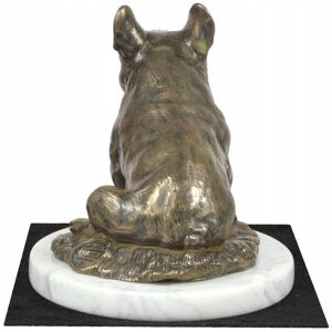 ART Buldog francuski II - statuetka psa, figurka na białym marmurze, trofeum na ART Buldog francuski II - statuetka psa, figurka na białym marmurze, trofeum na