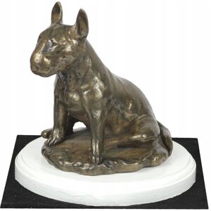 ART Bulterier, Bull Terrier III - statuetka psa, figurka na białej podstawie, t ART Bulterier, Bull Terrier III - statuetka psa, figurka na białej podstawie, t