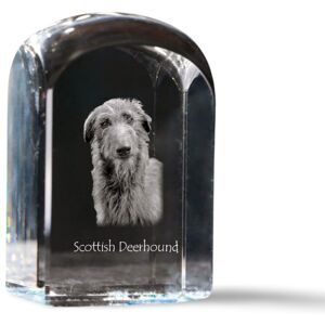 Chart szkocki, Deerhound - kryształowa kostka ze zdjęciem, zdjęcie psa w krysztale, sześcienny przycisk do papieru marki Art-Dog Chart szkocki, Deerhound - kryształowa kostka ze zdjęciem, zdjęcie psa w krysztale, sześcienny przycisk do papieru marki Art-Dog