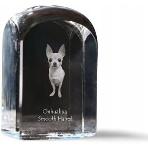 ART Chihuahua długowłosy - kryształowa kostka ze zdjęciem, zdjęcie psa w kryszt ART Chihuahua długowłosy - kryształowa kostka ze zdjęciem, zdjęcie psa w kryszt