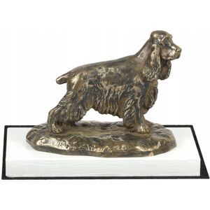 ART Cocker spaniel angielski - statuetka psa, figurka na białej podstawie, trof ART Cocker spaniel angielski - statuetka psa, figurka na białej podstawie, trof