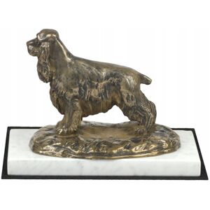 ART Cocker spaniel angielski - statuetka psa, figurka na białym marmurze, trofe ART Cocker spaniel angielski - statuetka psa, figurka na białym marmurze, trofe
