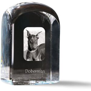 Doberman, Dobermann - kryształowa kostka ze zdjęciem, zdjęcie psa w krysztale, sześcienny przycisk do papieru marki Art-Dog Doberman, Dobermann - kryształowa kostka ze zdjęciem, zdjęcie psa w krysztale, sześcienny przycisk do papieru marki Art-Dog