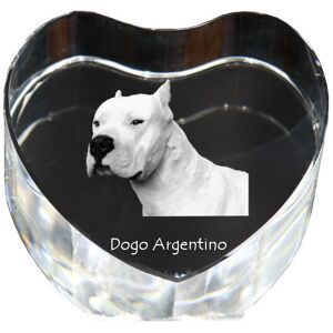 Dog argentyński, Dogo Argentino - zdjęcie psa w krysztale, kryształowe serce, wyjątkowa ramka ze zdjęciem marki Art-Dog Dog argentyński, Dogo Argentino - zdjęcie psa w krysztale, kryształowe serce, wyjątkowa ramka ze zdjęciem marki Art-Dog