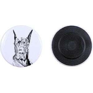 Dog niemiecki - magnes z psim pupilem, wyjątkowo lekki, mocny magnes, produkt wykonany ręcznie marki Art-Dog Dog niemiecki - magnes z psim pupilem, wyjątkowo lekki, mocny magnes, produkt wykonany ręcznie marki Art-Dog