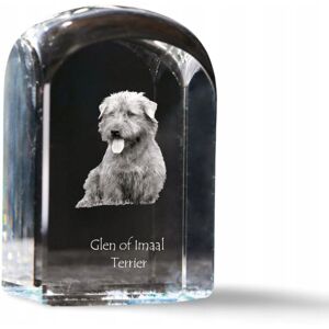 ART Glen of Imaal Terrier - kryształowa kostka ze zdjęciem, zdjęcie psa w krysz ART Glen of Imaal Terrier - kryształowa kostka ze zdjęciem, zdjęcie psa w krysz