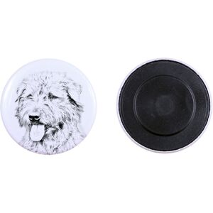 Glen of Imaal Terrier - magnes z psim pupilem, wyjątkowo lekki, mocny magnes, produkt wykonany ręcznie marki Art-Dog Glen of Imaal Terrier - magnes z psim pupilem, wyjątkowo lekki, mocny magnes, produkt wykonany ręcznie marki Art-Dog