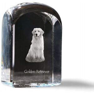 ART Golden Retriever - kryształowa kostka ze zdjęciem, zdjęcie psa w krysztale, ART Golden Retriever - kryształowa kostka ze zdjęciem, zdjęcie psa w krysztale,