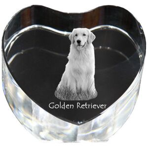Golden Retriever - zdjęcie psa w krysztale, kryształowe serce, wyjątkowa ramka ze zdjęciem marki Art-Dog Golden Retriever - zdjęcie psa w krysztale, kryształowe serce, wyjątkowa ramka ze zdjęciem marki Art-Dog