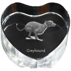 Greyhound, Chart angielski - zdjęcie psa w krysztale, kryształowe serce, wyjątkowa ramka ze zdjęciem marki Art-Dog Greyhound, Chart angielski - zdjęcie psa w krysztale, kryształowe serce, wyjątkowa ramka ze zdjęciem marki Art-Dog