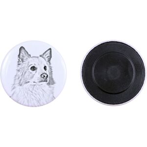 Islandzki szpic pasterski - magnes z psim pupilem, wyjątkowo lekki, mocny magnes, produkt wykonany ręcznie marki Art-Dog Islandzki szpic pasterski - magnes z psim pupilem, wyjątkowo lekki, mocny magnes, produkt wykonany ręcznie marki Art-Dog