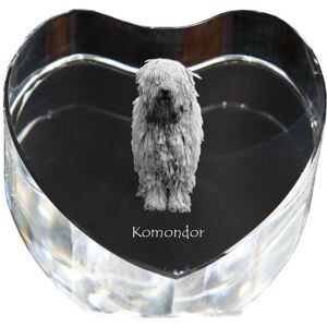 Komondor - zdjęcie psa w krysztale, kryształowe serce, wyjątkowa ramka ze zdjęciem marki Art-Dog Komondor - zdjęcie psa w krysztale, kryształowe serce, wyjątkowa ramka ze zdjęciem marki Art-Dog