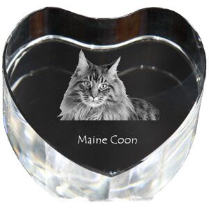 Maine Coon - zdjęcie kota w krysztale, kryształowe serce, wyjątkowa ramka ze zdjęciem marki Art-Dog Maine Coon - zdjęcie kota w krysztale, kryształowe serce, wyjątkowa ramka ze zdjęciem marki Art-Dog