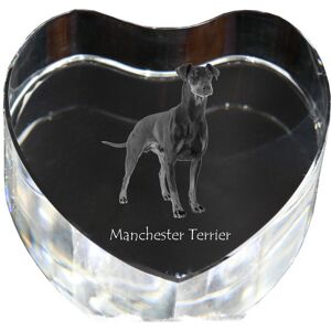 Manchester Terrier - zdjęcie psa w krysztale, kryształowe serce, wyjątkowa ramka ze zdjęciem marki Art-Dog Manchester Terrier - zdjęcie psa w krysztale, kryształowe serce, wyjątkowa ramka ze zdjęciem marki Art-Dog
