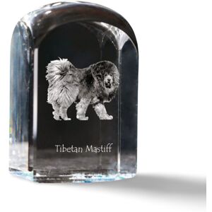 Mastif tybetański, Dog tybetański - kryształowa kostka ze zdjęciem, zdjęcie psa w krysztale, sześcienny przycisk do papieru marki Art-Dog Mastif tybetański, Dog tybetański - kryształowa kostka ze zdjęciem, zdjęcie psa w krysztale, sześcienny przycisk do papieru marki Art-Dog