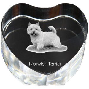 Norwich Terrier - zdjęcie psa w krysztale, kryształowe serce, wyjątkowa ramka ze zdjęciem marki Art-Dog Norwich Terrier - zdjęcie psa w krysztale, kryształowe serce, wyjątkowa ramka ze zdjęciem marki Art-Dog