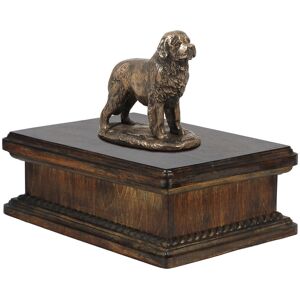 Nowofundland, Nowofoundland, Wodołaz - skrzynia na psie pamiątki, klasyczna skrzynia ze statuetką, elegancka skrzynia z psem marki Art-Dog Nowofundland, Nowofoundland, Wodołaz - skrzynia na psie pamiątki, klasyczna skrzynia ze statuetką, elegancka skrzynia z psem marki Art-Dog