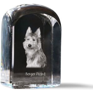 Owczarek pikardyjski, Berger Picard - kryształowa kostka ze zdjęciem, zdjęcie psa w krysztale, sześcienny przycisk do papieru marki Art-Dog Owczarek pikardyjski, Berger Picard - kryształowa kostka ze zdjęciem, zdjęcie psa w krysztale, sześcienny przycisk do papieru marki Art-Dog