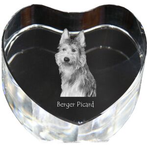 Owczarek pikardyjski, Berger Picard - zdjęcie psa w krysztale, kryształowe serce, wyjątkowa ramka ze zdjęciem marki Art-Dog Owczarek pikardyjski, Berger Picard - zdjęcie psa w krysztale, kryształowe serce, wyjątkowa ramka ze zdjęciem marki Art-Dog