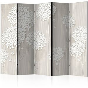 Przegroda pokojowa 5-częściowa - Paper Dandelions - 225x172cm Przegroda pokojowa 5-częściowa - Paper Dandelions - 225x172cm