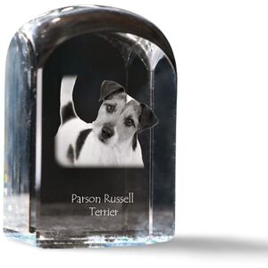 Parson Russell Terrier - kryształowa kostka ze zdjęciem, zdjęcie psa w krysztale, sześcienny przycisk do papieru marki Art-Dog Parson Russell Terrier - kryształowa kostka ze zdjęciem, zdjęcie psa w krysztale, sześcienny przycisk do papieru marki Art-Dog