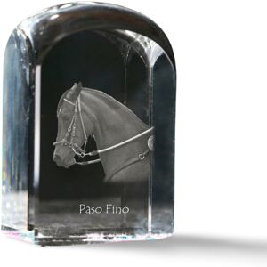 Paso Fino - kryształowa kostka ze zdjęciem, zdjęcie konia w krysztale, sześcienny przycisk do papieru marki Art-Dog Paso Fino - kryształowa kostka ze zdjęciem, zdjęcie konia w krysztale, sześcienny przycisk do papieru marki Art-Dog