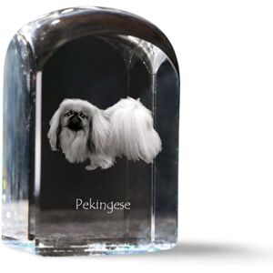Pekińczyk - kryształowa kostka ze zdjęciem, zdjęcie psa w krysztale, sześcienny przycisk do papieru marki Art-Dog Pekińczyk - kryształowa kostka ze zdjęciem, zdjęcie psa w krysztale, sześcienny przycisk do papieru marki Art-Dog