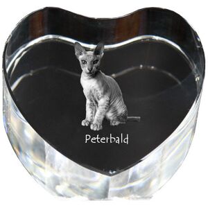 Peterbald - zdjęcie kota w krysztale, kryształowe serce, wyjątkowa ramka ze zdjęciem marki Art-Dog Peterbald - zdjęcie kota w krysztale, kryształowe serce, wyjątkowa ramka ze zdjęciem marki Art-Dog