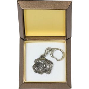 ART Petit basset griffon vendéen, Basset szorstkowłosy vendéen - posrebrzany brelok do kluczy z psem w pudełku prezentowym, ozdoba torebki, zawieszka do.. ART Petit basset griffon vendéen, Basset szorstkowłosy vendéen - posrebrzany brelok do kluczy z psem w pudełku prezentowym, ozdoba torebki, zawieszka do..
