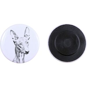 Pies faraona, chart maltański - magnes z psim pupilem, wyjątkowo lekki, mocny magnes, produkt wykonany ręcznie marki Art-Dog Pies faraona, chart maltański - magnes z psim pupilem, wyjątkowo lekki, mocny magnes, produkt wykonany ręcznie marki Art-Dog