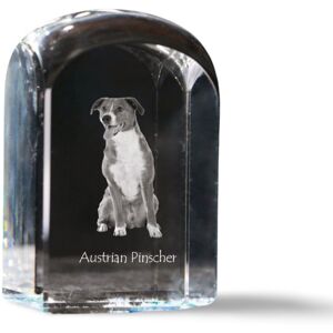 Pinczer austriacki, Austrian pinscher - kryształowa kostka ze zdjęciem, zdjęcie psa w krysztale, sześcienny przycisk do papieru marki Art-Dog Pinczer austriacki, Austrian pinscher - kryształowa kostka ze zdjęciem, zdjęcie psa w krysztale, sześcienny przycisk do papieru marki Art-Dog