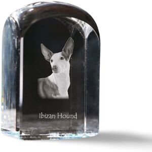 Podenco z Ibizy, Podenco Ibicenco - kryształowa kostka ze zdjęciem, zdjęcie psa w krysztale, sześcienny przycisk do papieru marki Art-Dog Podenco z Ibizy, Podenco Ibicenco - kryształowa kostka ze zdjęciem, zdjęcie psa w krysztale, sześcienny przycisk do papieru marki Art-Dog