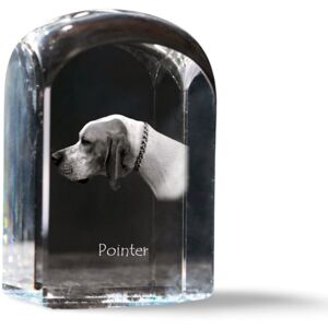 Pointer I - kryształowa kostka ze zdjęciem, zdjęcie psa w krysztale, sześcienny przycisk do papieru marki Art-Dog Pointer I - kryształowa kostka ze zdjęciem, zdjęcie psa w krysztale, sześcienny przycisk do papieru marki Art-Dog