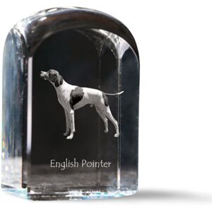 Pointer - kryształowa kostka ze zdjęciem, zdjęcie psa w krysztale, sześcienny przycisk do papieru marki Art-Dog Pointer - kryształowa kostka ze zdjęciem, zdjęcie psa w krysztale, sześcienny przycisk do papieru marki Art-Dog