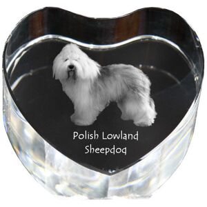 Polski owczarek nizinny, PON - zdjęcie psa w krysztale, kryształowe serce, wyjątkowa ramka ze zdjęciem marki Art-Dog Polski owczarek nizinny, PON - zdjęcie psa w krysztale, kryształowe serce, wyjątkowa ramka ze zdjęciem marki Art-Dog