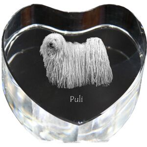 Puli - zdjęcie psa w krysztale, kryształowe serce, wyjątkowa ramka ze zdjęciem marki Art-Dog Puli - zdjęcie psa w krysztale, kryształowe serce, wyjątkowa ramka ze zdjęciem marki Art-Dog