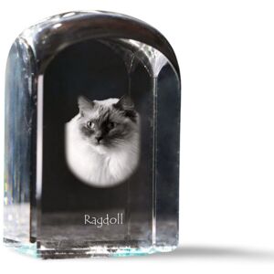 Ragdoll - kryształowa kostka ze zdjęciem, zdjęcie kota w krysztale, sześcienny przycisk do papieru marki Art-Dog Ragdoll - kryształowa kostka ze zdjęciem, zdjęcie kota w krysztale, sześcienny przycisk do papieru marki Art-Dog
