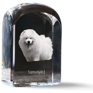 Samojed, Samoyed, Samojedskaja - kryształowa kostka ze zdjęciem, zdjęcie psa w krysztale, sześcienny przycisk do papieru marki Art-Dog Samojed, Samoyed, Samojedskaja - kryształowa kostka ze zdjęciem, zdjęcie psa w krysztale, sześcienny przycisk do papieru marki Art-Dog
